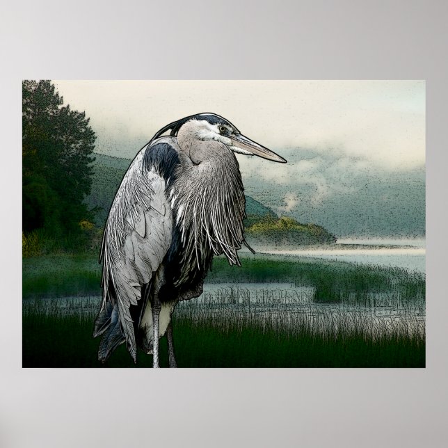Heron Lake Poster (Front)