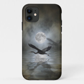 Heron Moon Fantasy iPhone Case