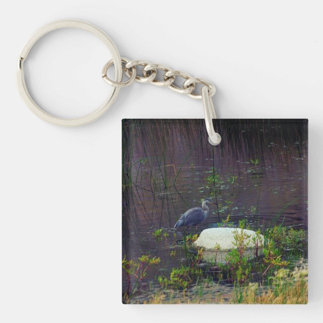 Heron P9687 Keychain (Front)