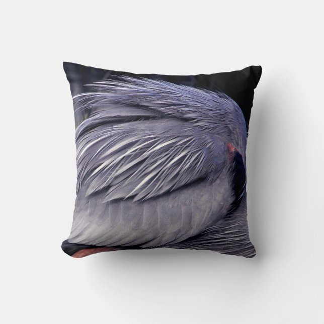 Heron Territory Throw Pillow (Front)