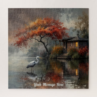 Heron Wall Art Jigsaw Puzzle