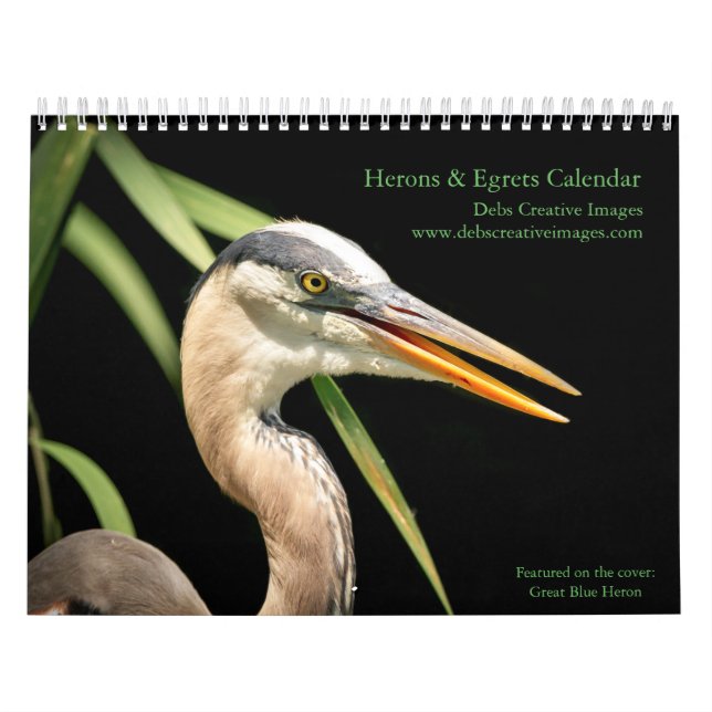 Herons and Egrets 2026 Calendar (Cover)