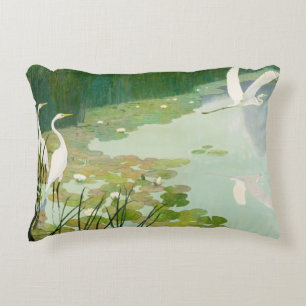 Herons in Summer by Newell Convers Wyeth Accent Pillow