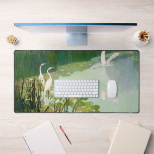 Herons in Summer by Newell Convers Wyeth Desk Mat
