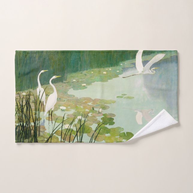 Herons in Summer by Newell Convers Wyeth Hand Towel (Hand Towel)