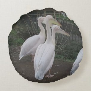 Herons Round Pillow