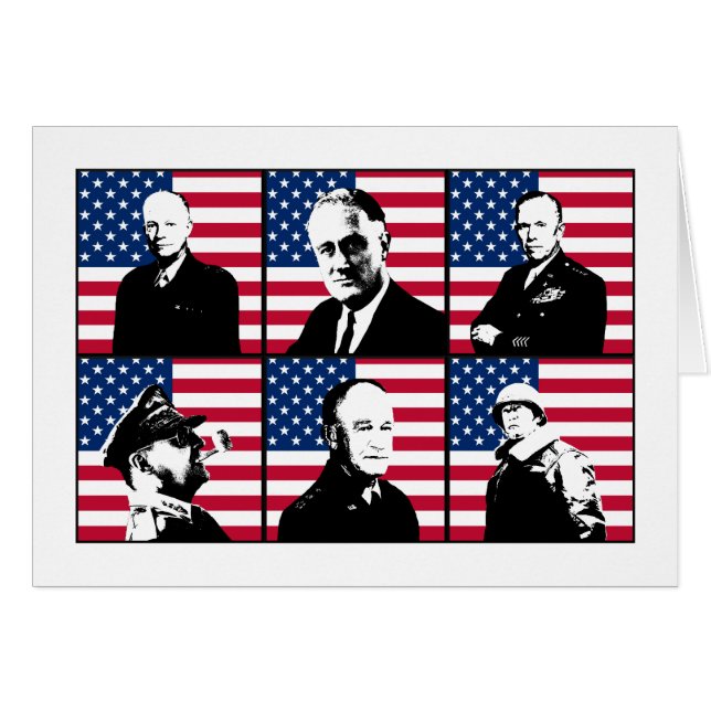 Héros de 2ÈME GUERRE MONDIALE et le drapeau (Devant horizontal)