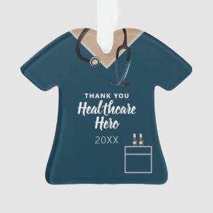 Héros de soins de santé Merci Blue Scrub Personnal
