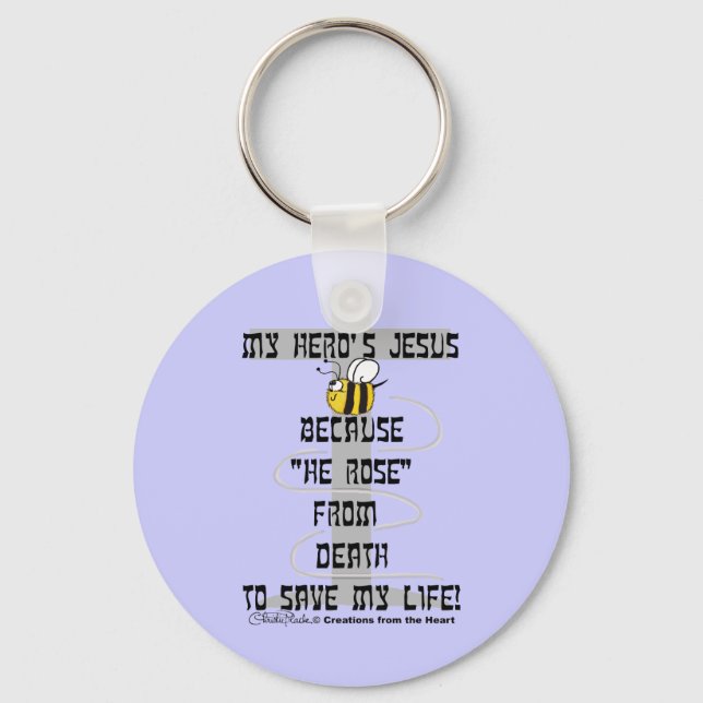 Hero's Jesus Keychain (Front)