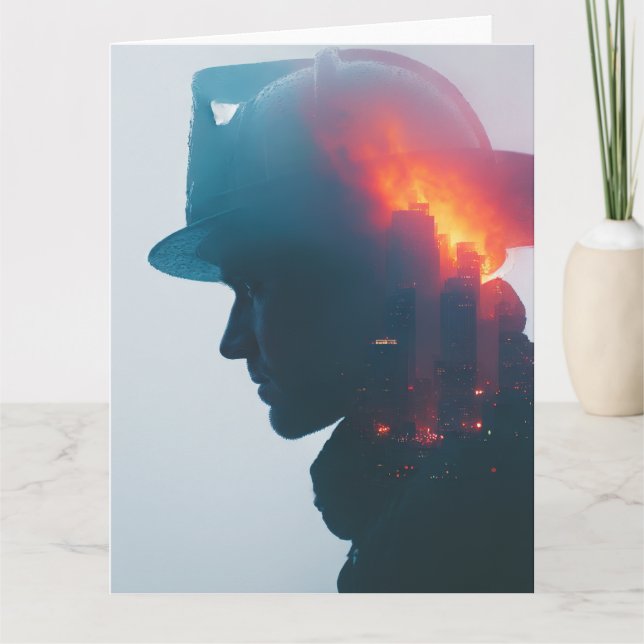 Hero's Spark: Firefighter Thank You & Appreciation Card (Front)