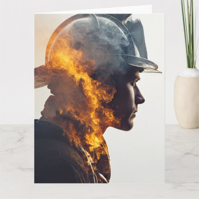 Hero's Spark: Firefighter Thank You & Appreciation Card (Front)