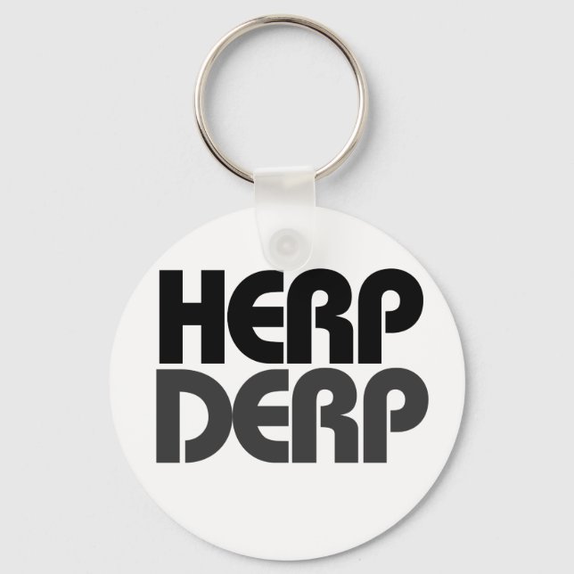 Herp Derp Keychain (Front)