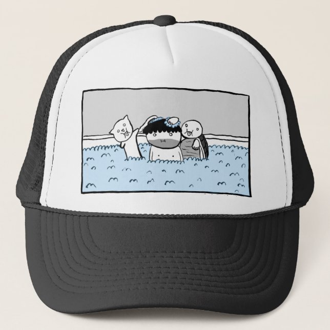 Herp Derp Trucker Hat (Front)