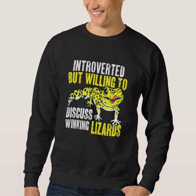 Herpetologist Lizard Reptile Leopard Gecko 1 Sweatshirt (Front)