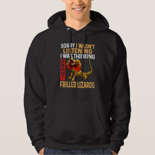 Herpetologist Reptile Frilled Lizard Hoodie