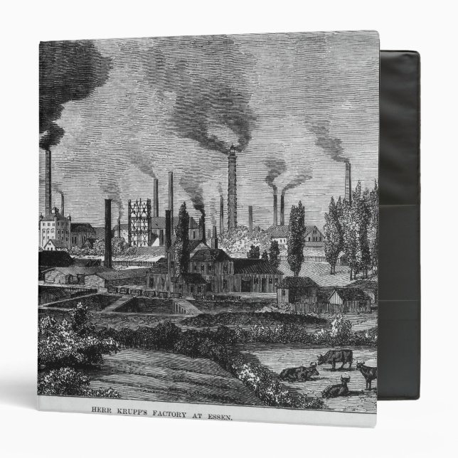Herr Krupp's Factory in Essen, Germany Binder (Front/Inside)