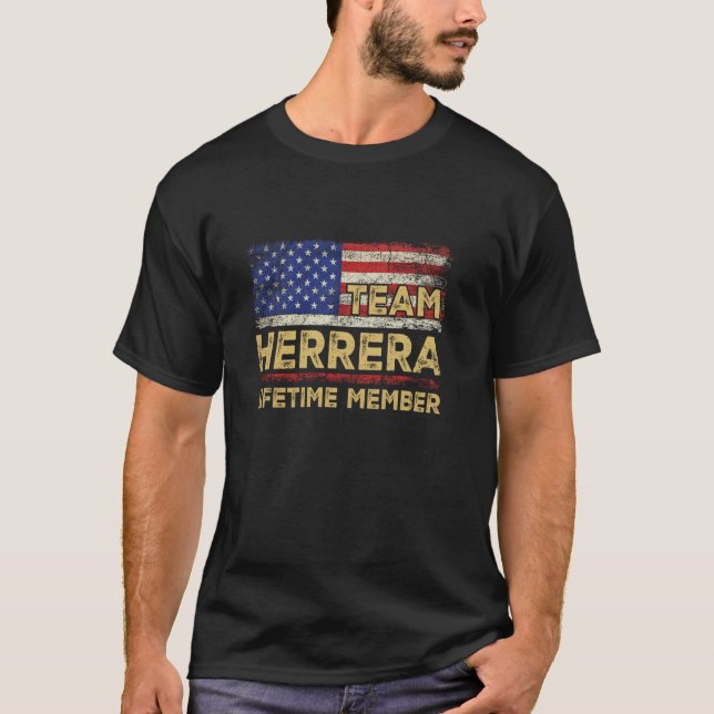 Herrera Last Name Shirt Team Herrera Lifetime Memb (Front)