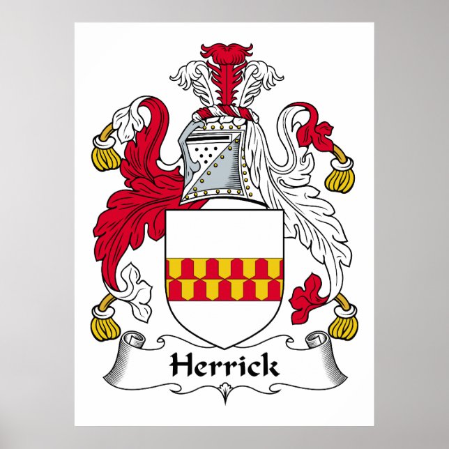 Herrick Family Crest Poster (Front)