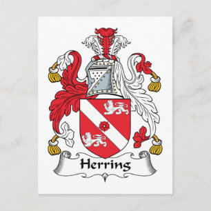 Herring Family Crest Postcard