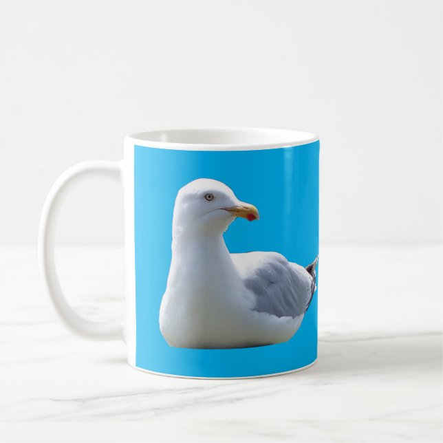 Herring Gull Sunbathing Mug (Left)