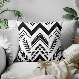 Herringbone Harmony Throw Pillow
