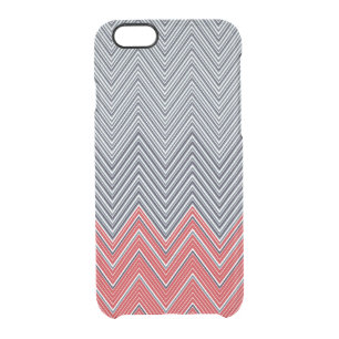 Herringbone Nautical Clear iPhone 6/6S Case