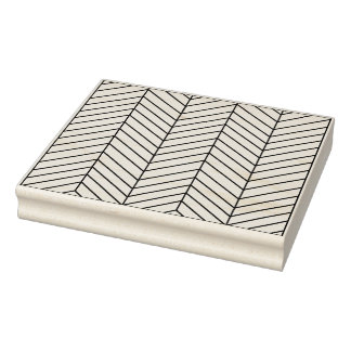 Herringbone Pattern Rubber Stamp