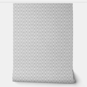 Herringbone Pattern Simple Minimalist Modern Grey Wallpaper