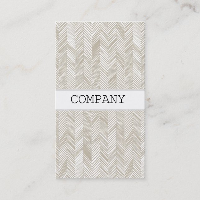 Herringbone stripe business card (Front)