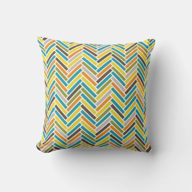 Herringbone Throw Pillow | {Multi} (Front)