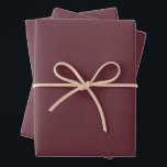 Herringbone tweed classic maroon red Christmas Wrapping Paper Sheet<br><div class="desc">This trio of simple tweed-effect sage green Christmas wrapping paper sheets is perfect for all of your holiday gifts. This classic pattern - a herringbone fabric effect - is chic and subtle and can work with a variety of holiday design themes. The rich maroon red is festive and the pattern...</div>