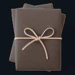 Herringbone tweed rustic brown Christmas holiday Wrapping Paper Sheet<br><div class="desc">This trio of simple tweed-effect brown Christmas wrapping paper sheets is perfect for all of your holiday gifts. This classic pattern - a herringbone fabric effect - is chic and subtle and can work with a variety of holiday design themes. The brown colour is rustic, and the pattern gives off...</div>