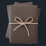 Herringbone tweed rustic brown Christmas holiday Wrapping Paper Sheet<br><div class="desc">This trio of simple tweed-effect brown Christmas wrapping paper sheets is perfect for all of your holiday gifts. This classic pattern - a herringbone fabric effect - is chic and subtle and can work with a variety of holiday design themes. The brown colour is rustic, and the pattern gives off...</div>