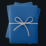 Herringbone tweed simple classic bright blue wrapping paper sheet<br><div class="desc">This trio of simple tweed-effect blue wrapping paper sheets is perfect for all of your holiday, graduation and more gifts. This classic pattern - a herringbone fabric effect - is chic and subtle and can work with a variety of design themes. The blue is bright and fun, and the pattern...</div>