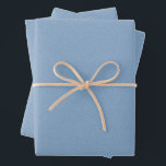 Herringbone tweed simple classic light blue wrapping paper sheet<br><div class="desc">This trio of simple tweed-effect dusty light blue wrapping paper sheets is perfect for all of your holiday, graduation and more gifts. This classic pattern - a herringbone fabric effect - is chic and subtle and can work with a variety of design themes. The blue is soft and on trend,...</div>