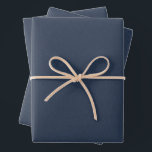 Herringbone tweed simple classic navy Christmas Wrapping Paper Sheet<br><div class="desc">This trio of simple tweed-effect blue Christmas wrapping paper sheets is perfect for all of your holiday gifts. This classic pattern - a herringbone fabric effect - is chic and subtle and can work with a variety of holiday design themes. The blue is festive and the pattern gives off a...</div>