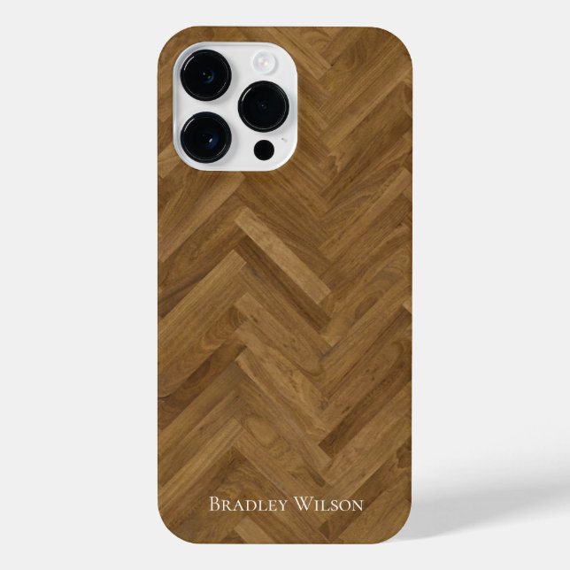 Herringbone Wood iPhone Case (Back)