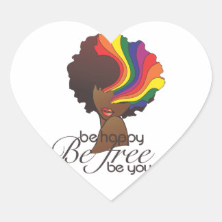 Hers and Hers Be Happy Stickers