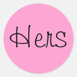 Hers Classic Round Sticker
