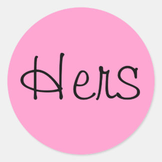 Hers Classic Round Sticker
