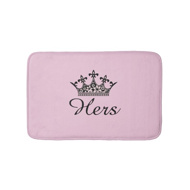 Hers Crown Bath Mat (Front)