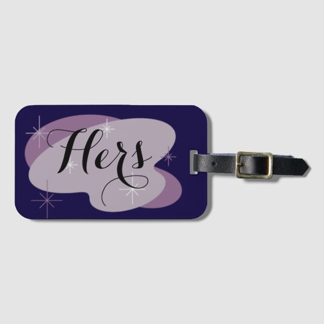 Hers or Personalize your own Luggage Tag (Front Horizontal)