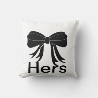 Hers Throw Pillow for Her