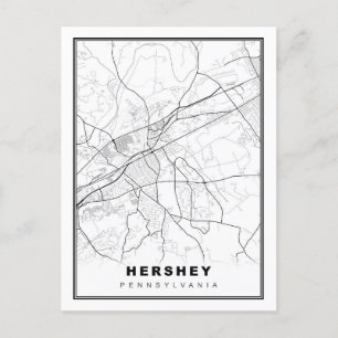Hershey Map Postcard