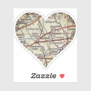 Hershey PA Vintage Map