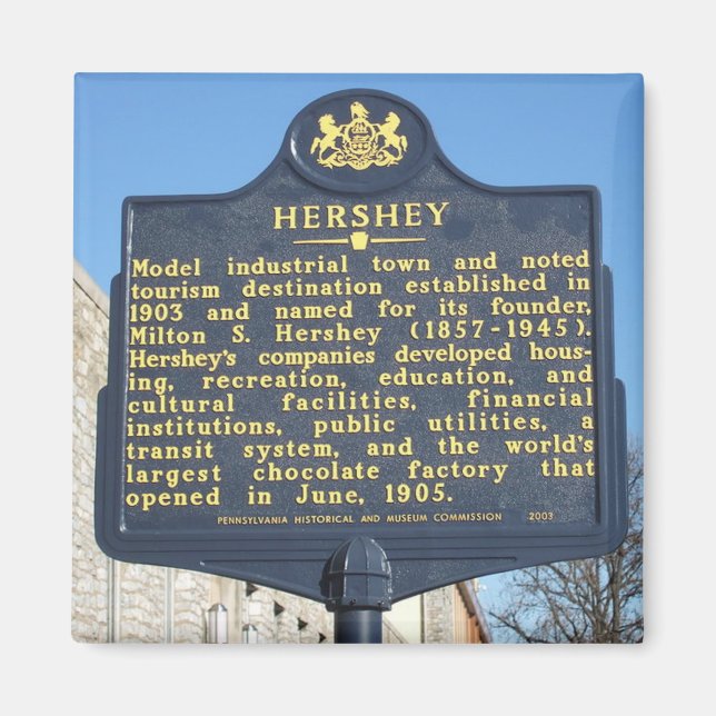 Hershey Pennsylvania Travel Photo Souvenir Magnets (Devant)