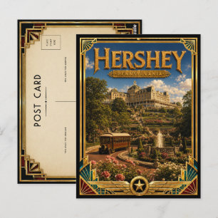 Hershey Pennsylvania Vintage Art Deco Golden Age Postcard