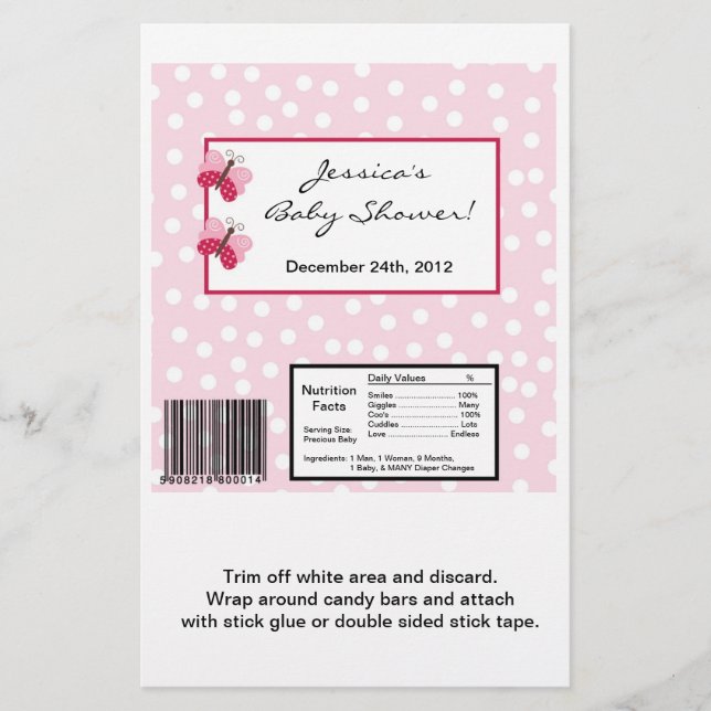 Hershey's Large Bar Wrapper Berry Garden Lady (Front)