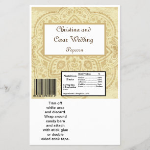 Hershey's Large Bar Wrapper Moroccan Party