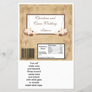 Hershey's Large Bar Wrapper Oriental Flowers